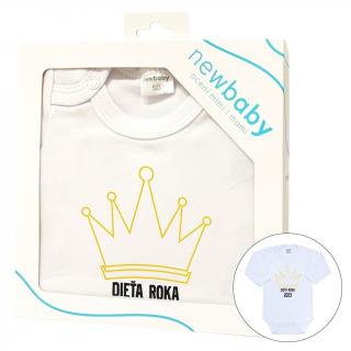 Body s potiskem New Baby Dieťa roka 2023 - darčekové balenie 56 (0-3m)