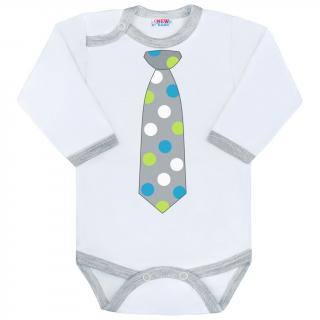 Body s potiskem New Baby s kravatou s puntíky 80 (9-12m)