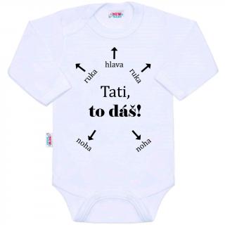 Body s potiskem New Baby Tati, to dáš! 80 (9-12m)