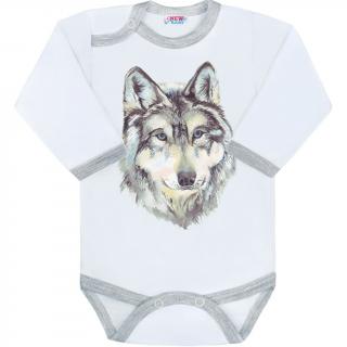 Body s potiskem New Baby Wolf 74 (6-9m)