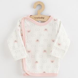Kojenecká košilka New Baby Classic II medvídek růžový 50