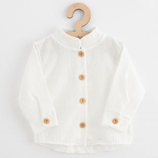 Kojenecká mušelínová košile New Baby Soft dress béžová 62 (3-6m)