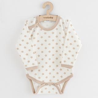 Kojenecké body New Baby Classic II hvězdy béžové 80 (9-12m)