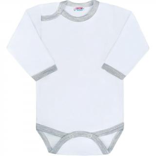 Kojenecké body New Baby s šedým lemem 74 (6-9m)