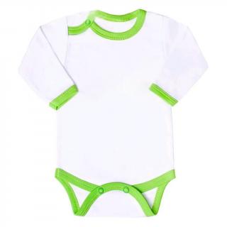 Kojenecké body New Baby s zeleným lemem 68 (4-6m)