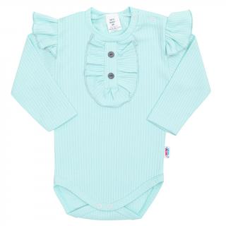 Kojenecké body New Baby Stripes ledově modré 56 (0-3m)