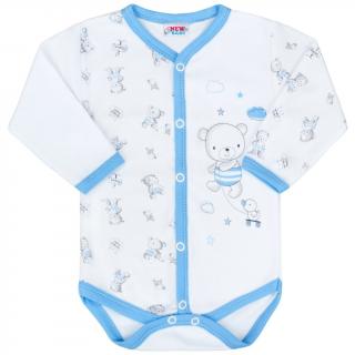 Kojenecké celorozepínací body New Baby Bears modré 50