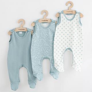 Kojenecké dupačky New Baby Classic II Uni 3ks mátová 80 (9-12m)