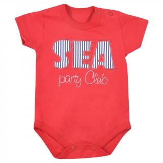 Kojenecké letní body Koala Sea Party červené 80 (9-12m)