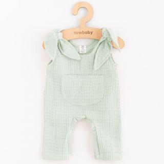 Kojenecké mušelínové lacláčky New Baby Comfort clothes šalvějová 56 (0-3m)