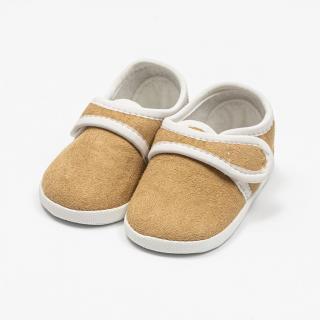 Kojenecké semiškové capáčky New Baby hnědá 3-6 m 3-6 m