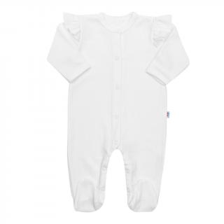 Kojenecký bavlněný overal New Baby Practical bílý holka 68 (4-6m)