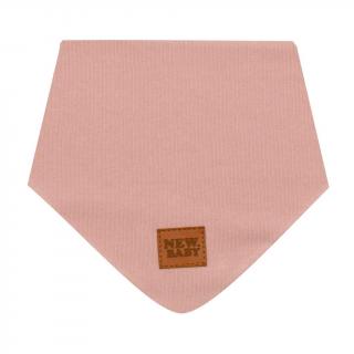 Kojenecký bavlněný šátek na krk New Baby Favorite růžový S S