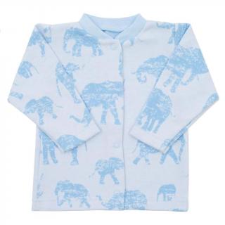 Kojenecký kabátek Baby Service Sloni modrý 68 (4-6m)