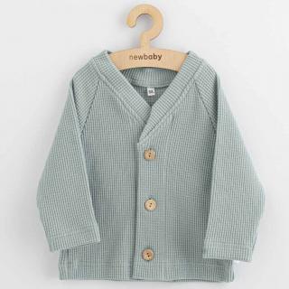 Kojenecký kabátek na knoflíky New Baby Luxury clothing Oliver šedý 74 (6-9m)