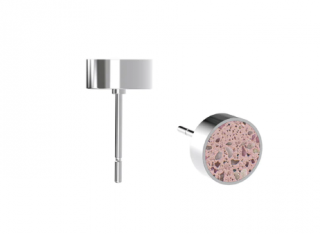 Cappali naušnice ZEN7 - Terrazzo pink, růžové