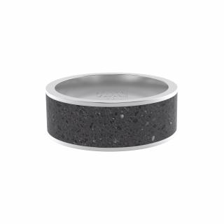 Cappali prsten JOIN - Terrazzo black, černý Velikost: Velikost 50