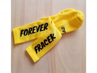 City Folklore žluté ponožky Forever Fracek Squad Socks - vysoké Velikost: S / 35 - 38