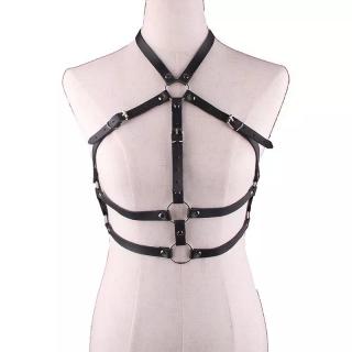 Harness - koženkové popruhy / body strap - BLACK NECK