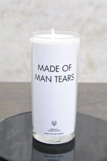 IRONIC CANDLES - MADE OF MAN TEARS / bílá Velikost: Střední / Medium - jasmín