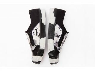 KAVE Footwear nazouvací tenisky slip-on ZIPPER ABSTRACT 55/3/1 BLACK / MARBLE Velikost: 40