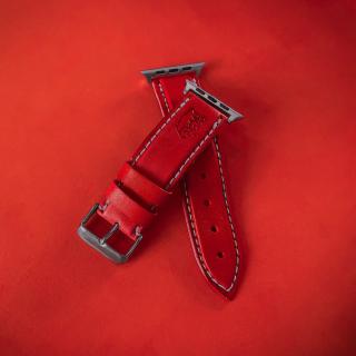 The Wolf Mungo pásek na apple watch - červený Barva: Červená