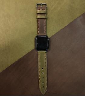 The Wolf Mungo pásek na apple watch - hnědozelený