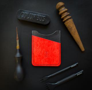 The Wolf Notti minimalistická peněženka - červená Barva: Červená