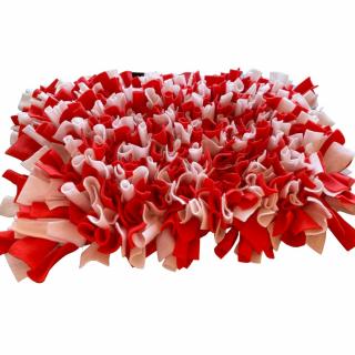 Čmuchací kobereček Červeno bílý Velikost: 30x15cm