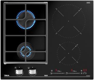 Kombinovaná plynová a indukční varná deska Teka JZC 64322 ABC BK Černá 112570203