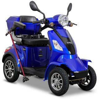Elektrický skútr Rolektro, E-Quad 25, 1000 W, V2 gelové baterie Barva: modrá metalíza