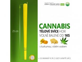 HOXI Tělové svíce s CANNABISEM - volně balené