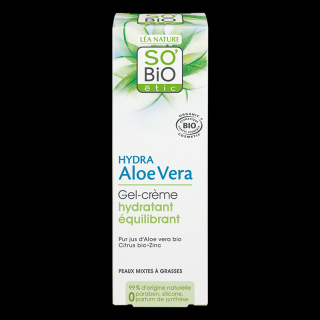 SO’BiO étic Gel- krém denní matující aloe vera pro smíšenou až mastnou pleť 50 ml BIO