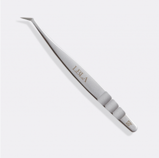 LASHBOX PINZETA SATIN SILVER 50 DEGREE