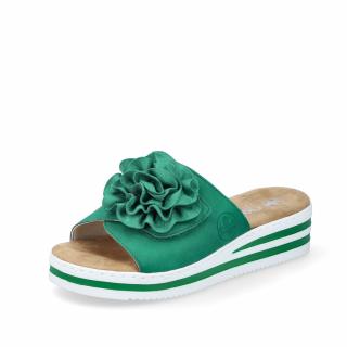 Dámské pantofle Rieker V0252-52 Velikost: 37, Barva: Zelená