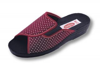 Dámské pantofle Rogallo 7101-018 Velikost: 39, Barva: Bordó