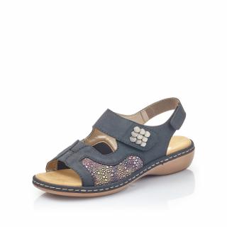 Dámské sandály Rieker 65989-14 Velikost: 40, Barva: Modrá