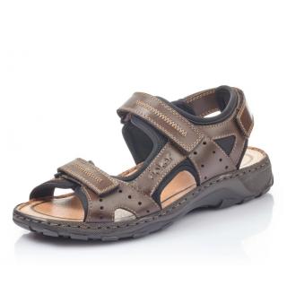 Pánské sandály Rieker 26061-25 Velikost: 45, Barva: Hnědá