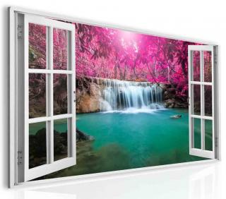 3D obraz okno Kanchanaburi Thajsko 30x20 cm