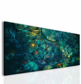 Obraz Mandala tyrkysová 150x80 cm