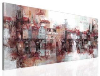 Obraz Staré Město pražské Red 120x50 cm