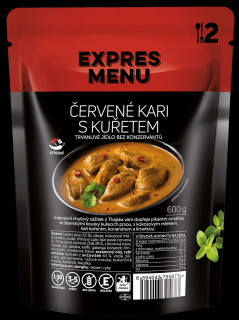 Červené kari s kuřetem