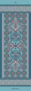 Eko přírodní jógamatka 3mm - Perský koberec Navy blue