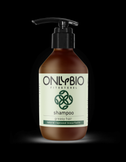 Eko šampon pro mastné vlasy OnlyBio - ve skleněné láhvi (250ml)
