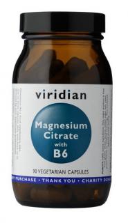 Magnesium s vitamínem B6 - vegan - Viridian - 90 kapslí