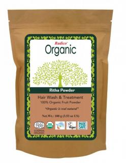 Přírodní práškový šampon a vlasová kůra Ritha - Radico (100g)