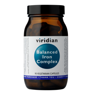 Železo s vitamínem C a B12 - vegan - Viridian - 90 kapslí