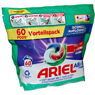 ARIEL kapsle ALL in1 COLOR plus fleck-weg 60 ks (dovoz z Německa)