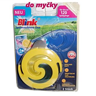 Blink neutralizátor pachů do myčky vůně citron na zhruba 120 mytí - 2 ks (dovoz z Německa)