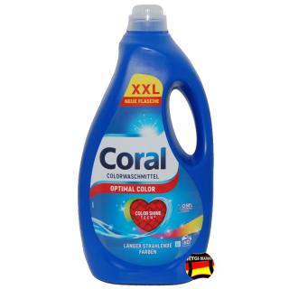 CORAL optimal COLOR gel XXL pack 60 praní 3 litry (dovoz z Německa)
